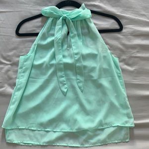 Banana Republic Mint Blouse petite XS NWT